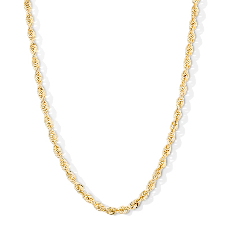 10K Hollow Gold Rope Chain - 24"