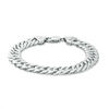 Thumbnail Image 1 of Sterling Silver 220 Gauge Cuban Curb Chain Bracelet - 9"