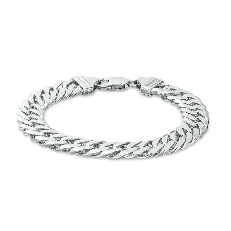 Main Image 1 of Sterling Silver 220 Gauge Cuban Curb Chain Bracelet - 9"