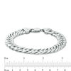Thumbnail Image 2 of Sterling Silver 220 Gauge Cuban Curb Chain Bracelet - 9"