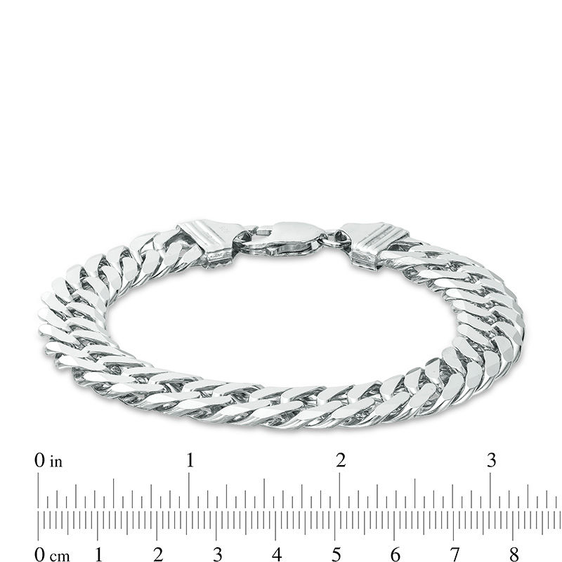 Main Image 2 of Sterling Silver 220 Gauge Cuban Curb Chain Bracelet - 9"