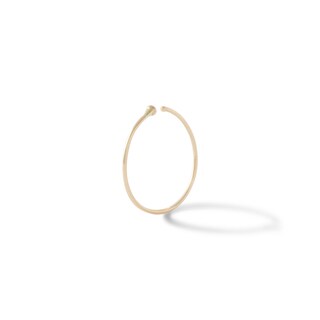 14K Semi-Solid Gold Nose Ring