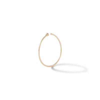 14K Semi-Solid Gold Nose Ring