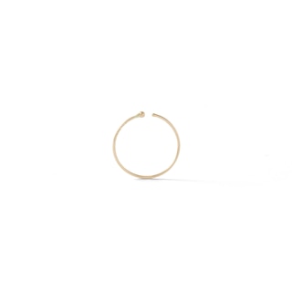 14K Semi-Solid Gold Nose Ring