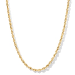10K Hollow Gold Rope Chain - 26"