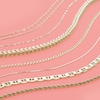 Thumbnail Image 2 of 10K Gold Diamond-Cut Forzatina Cable Chain Necklace - 36"