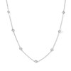 Thumbnail Image 0 of 3.5mm Bezel-Set Cubic Zirconia Station Necklace in Solid Sterling Silver