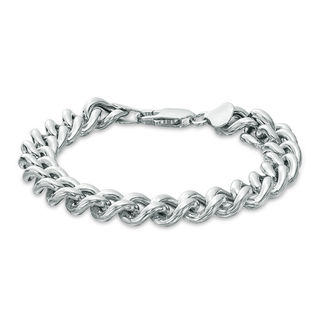 250 Gauge Chunky Curb Chain Bracelet in Sterling Silver - 7.5"