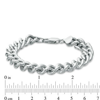 250 Gauge Chunky Curb Chain Bracelet in Sterling Silver - 7.5"