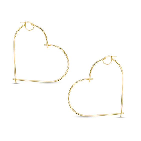 Heart and Pearl Mismatched Hoop Earrings – Modern Everyday