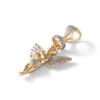 Thumbnail Image 1 of 1/5 CT. T.W. Diamond Praying Angel Necklace Charm in 10K Gold