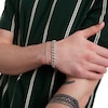 Thumbnail Image 4 of Cubic Zirconia 10mm Curb Chain Bracelet in Solid Sterling Silver - 8.5"