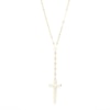 Thumbnail Image 1 of Made in Italy Cross "Y" Necklace in 10K Gold - 22"