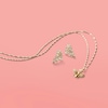Thumbnail Image 2 of Marquise Cubic Zirconia Cluster Crawler Earrings in 10K Gold