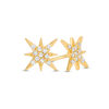 Thumbnail Image 1 of Cubic Zirconia Eight-Point Star Stud Earrings in 10K Gold