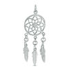Thumbnail Image 1 of Polished Dream Catcher Necklace Charm in Sterling Silver