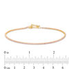 Thumbnail Image 2 of Pink Cubic Zirconia Tennis Bracelet in 10K Gold - 7.5"
