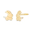 Thumbnail Image 1 of Child's Cubic Zirconia Bunny Rabbit Stud Earrings in 10K Gold