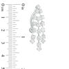 Thumbnail Image 2 of 014 gauge Crystal Cascading Linear Dangle Top Down Belly Button Ring in Stainless Steel