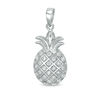 Thumbnail Image 1 of Cubic Zirconia Pineapple Necklace Charm in Sterling Silver
