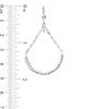 Thumbnail Image 2 of Diamond-Cut Beaded Pendulum Drop Earrings in Sterling Silver