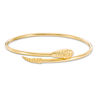 Thumbnail Image 1 of Cubic Zirconia Snake Wrap Flex Bangle in 10K Gold Bonded Sterling Silver