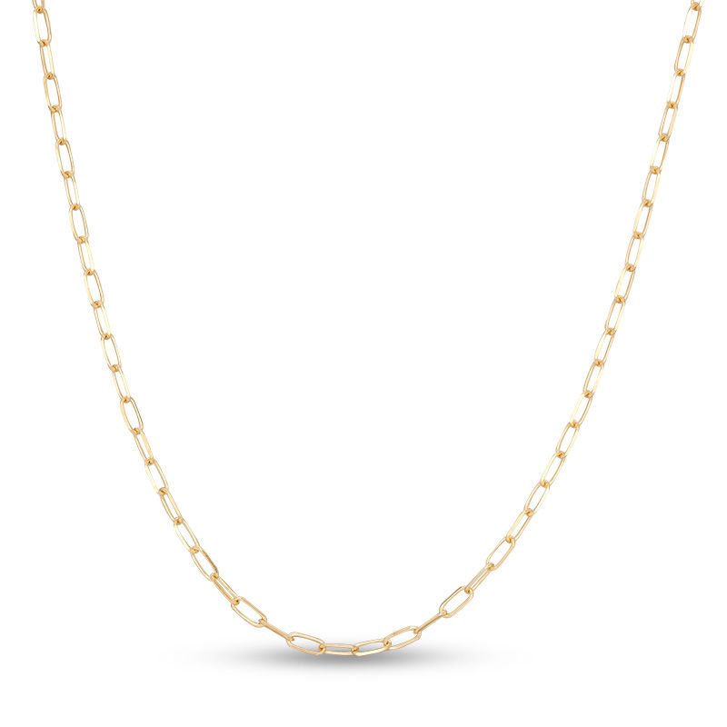 Main Image 1 of 040 Gauge Forzatina Cable Chain Necklace in 10K Gold - 24"