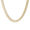 Thumbnail Image 0 of 10K Hollow Gold Curb Chain Made in Italy - 24"
