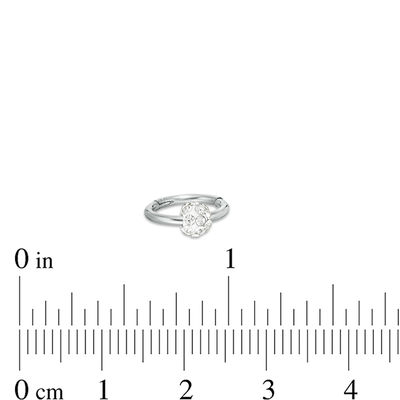 016 Gauge Crystal Ball Captive Bead Ring in Stainless Steel - 3/8"