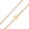 Thumbnail Image 1 of 030 Gauge Textured Valentino Chain Necklace in 10K Tri-Tone Gold - 18"