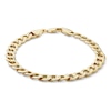 Made in Italy 180 Gauge Curb Chain Bracelet in 10K Hollow Gold - 8.5"