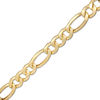180 Gauge Figaro Chain Bracelet in 10K Gold - 8.5"