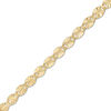 Thumbnail Image 1 of Made in Italy 080 Gauge Diamond-Cut Valentino Chain Bracelet in 10K Gold - 7.5"
