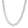 Thumbnail Image 1 of 150 Gauge Diamond-Cut Cat's Eye Curb Chain Necklace in Sterling Silver - 22"