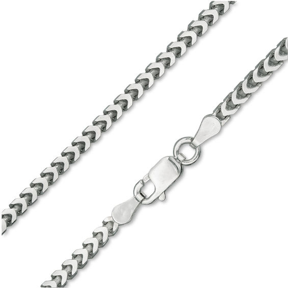 080 Gauge Wheat Chain Necklace in Sterling Silver - 22"