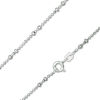 Thumbnail Image 1 of 120 Gauge Diamond-Cut Bead Chain Necklace in Sterling Silver - 18"