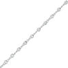 Thumbnail Image 1 of 035 Gauge 3mm Diamond-Cut Bead Station Bracelet - 7.5"