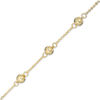 Thumbnail Image 1 of Polished Bead Station Bracelet in 10K Gold - 7.5