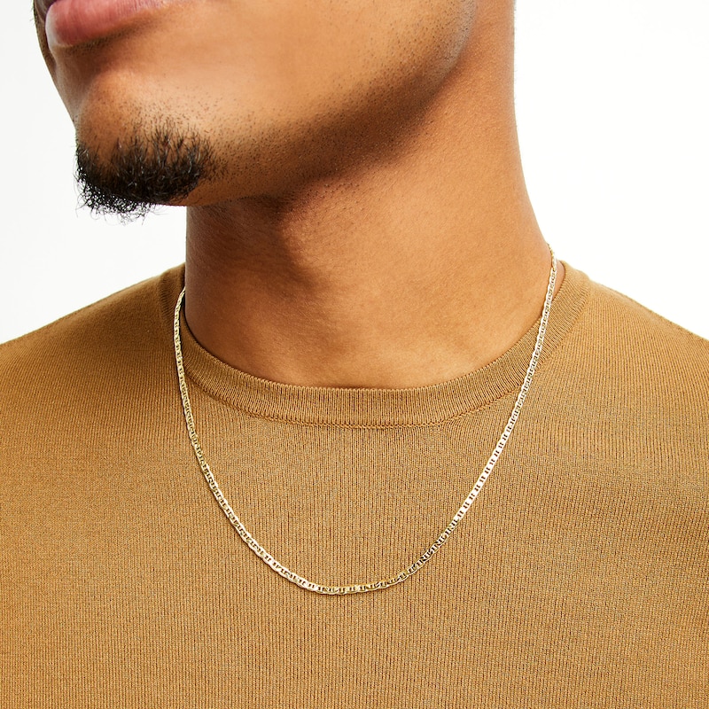 Main Image 2 of 10K Gold Bonded Mariner Chain - 22"