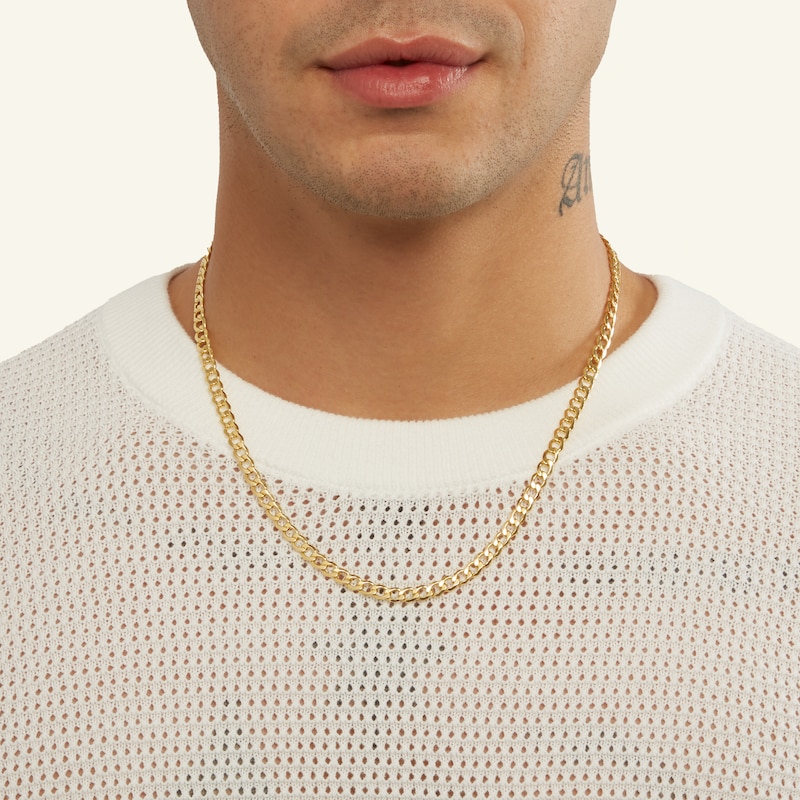 10k Yellow Gold Curb Chain CHOOSE YOUR WIDTH Necklace 10k Yellow Gold Curb Chain CHOOSE YOUR WIDTH Necklace