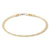 Thumbnail Image 1 of 080 Gauge Semi-Solid Mariner Chain Bracelet in 14K Gold Bonded Sterling Silver - 7.5&quot;