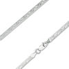 Thumbnail Image 1 of 040 Gauge Diamond-Cut Herringbone Chain Necklace in Sterling Silver - 18"
