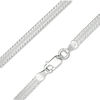 Thumbnail Image 1 of 040 Gauge Diamond-Cut Edge Herringbone Chain Necklace in Sterling Silver - 18"