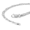Thumbnail Image 1 of Made in Italy 080 Gauge Snail with Star Chain Bracelet in iSterling Silver - 7.5"