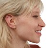 019 Gauge Cubic Zirconia Arrow Cartilage Barbell in 14K Hollow Gold