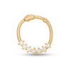 Thumbnail Image 1 of 14K Gold CZ Seven Stone Hinged Hoop - 20G 5/16"