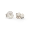 Thumbnail Image 1 of 1/10 CT. T.W. Cushion Composite Diamond Bead Frame Stud Earrings in Sterling Silver