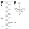 Thumbnail Image 1 of 3mm Cubic Zirconia Crown Front/Back Earrings in Sterling Silver