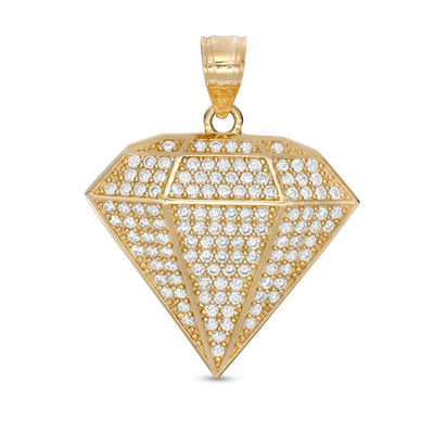 Banter Cubic Zirconia Diamond Necklace Charm in 10K Gold at