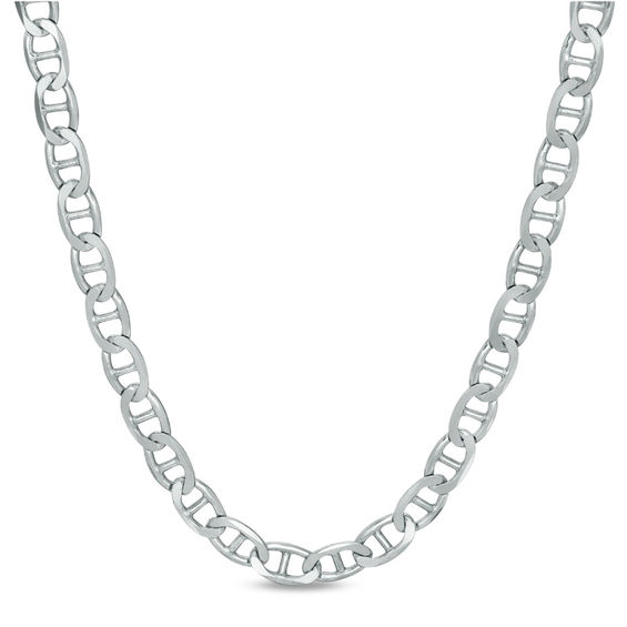 120 Gauge Mariner Chain Necklace in Sterling Silver - 22"
